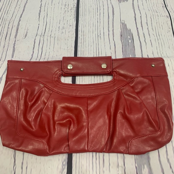 George Red PVC Clutch - Picture 1 of 4